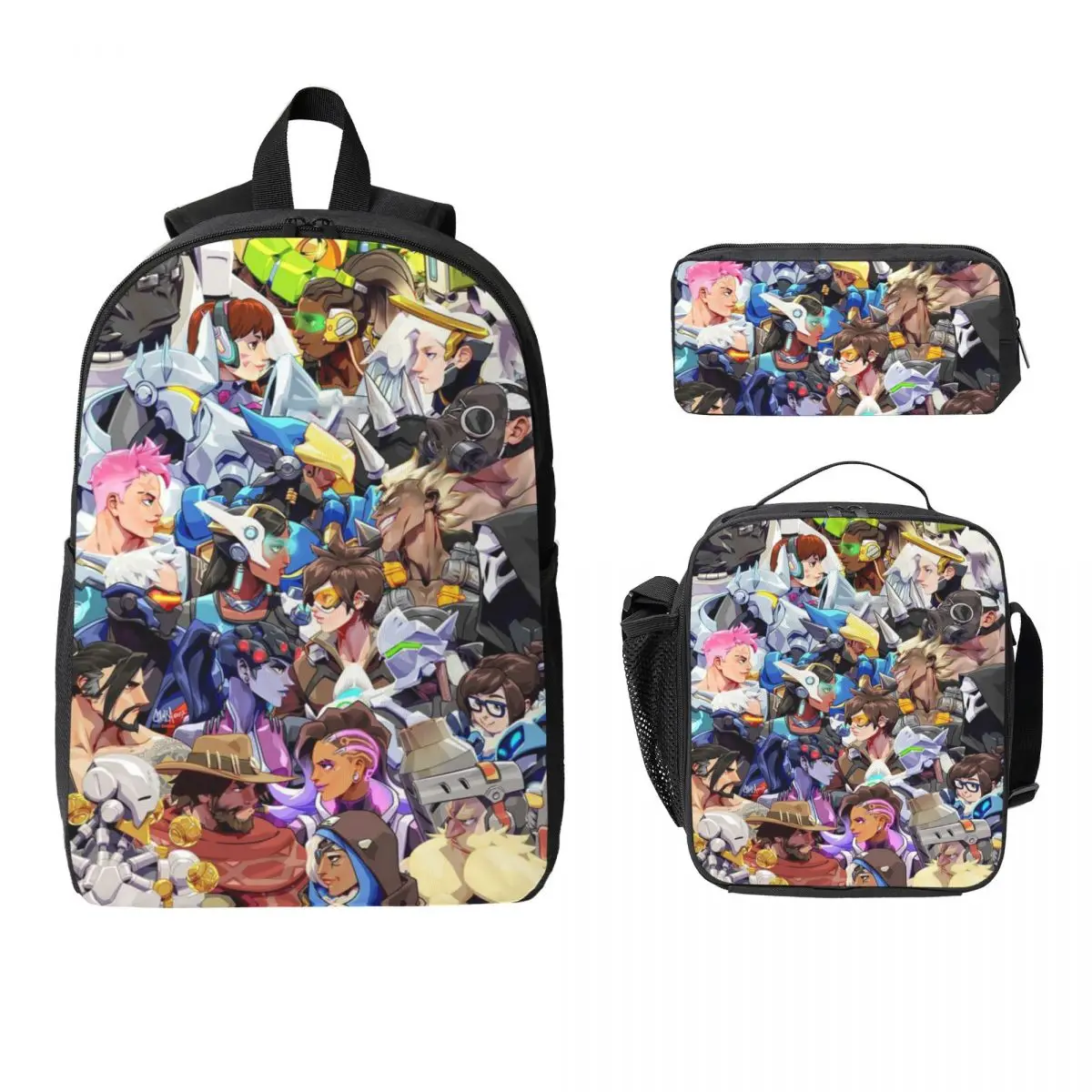 3Pcs Overwatch Accessories Backpack Set for Kids Pencil Boxes Bookbag Sets with Lunch Box For School Students Daypack
3Pcs Overwatch Accessories Backpack Set for Kids Pencil Boxes Bookbag Sets with Lunch Box For School Students Daypack