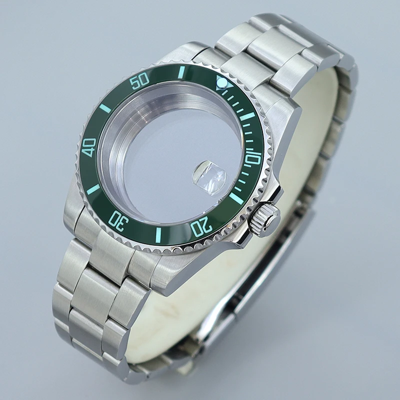 40MM Watch Case Design Brushed Bracelet Ceramic C3 Bezel Sapphire For NH35 NH36NH34 Miyota8215 Eta2824 Movement Watch Submariner
40MM Watch Case Design Brushed Bracelet Ceramic C3 Bezel Sapphire For NH35 NH36NH34 Miyota8215 Eta2824 Movement Watch Submariner