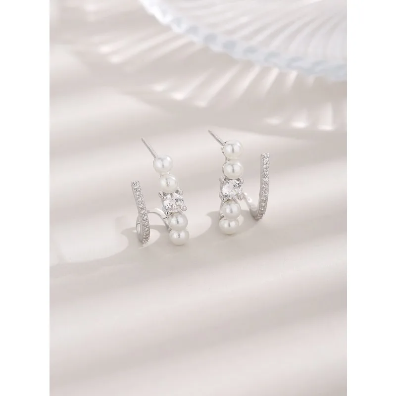 InsS925 Silver Needle Inlaid Pearl Zircon Stud Earrings New Fashion Earrings, Stud Earrings
InsS925 Silver Needle Inlaid Pearl Zircon Stud Earrings New Fashion Earrings, Stud Earrings