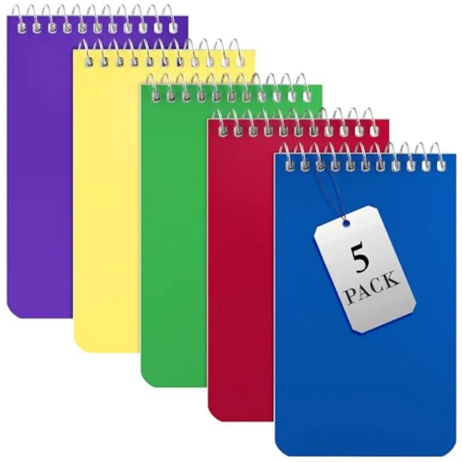 Small Notebooks, Spiral Notepads 3x5 - Pack of 5 Pocket Notebook, Memo Pads For Home, Office, College, School - Lined College R
Small Notebooks, Spiral Notepads 3x5 - Pack of 5 Pocket Notebook, Memo Pads For Home, Office, College, School - Lined College R