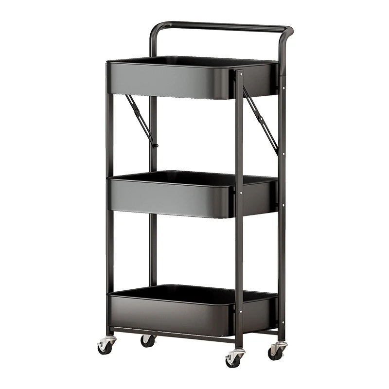 Folding rack, multi-layer storage rack, trolley, snacks, bedside cracks, free installation, movable storage rack
Folding rack, multi-layer storage rack, trolley, snacks, bedside cracks, free installation, movable storage rack