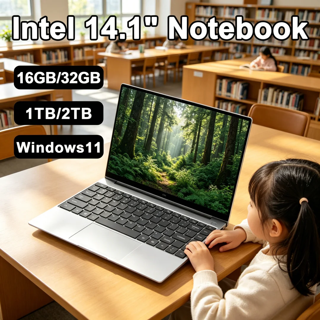 2026 High-Speed Intel Laptop Computer 14.1 Inch FHD Gaming Laptops Windows 11 SSD 2TB DDR4 16/32GB PC Notebook 1920*1080 Display
2026 High-Speed Intel Laptop Computer 14.1 Inch FHD Gaming Laptops Windows 11 SSD 2TB DDR4 16/32GB PC Notebook 1920*1080 Display
