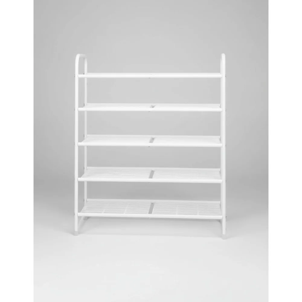 5-уровневая штабелируемая полка для обуви, расширяемая регулируемая полка для хранения для организации дома, белая
5-уровневая штабелируемая полка для обуви, расширяемая регулируемая полка для хранения для организации дома, белая
