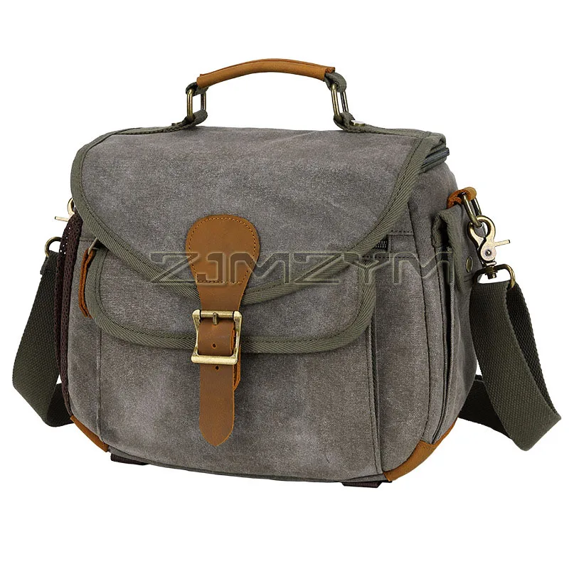 Canvas Mirrorless Camera Bag Waterproof Batik Canvas Horse Leather Camera Bag For DSLR And SLR With Shoulder And Hand Strap
Canvas Mirrorless Camera Bag Waterproof Batik Canvas Horse Leather Camera Bag For DSLR And SLR With Shoulder And Hand Strap