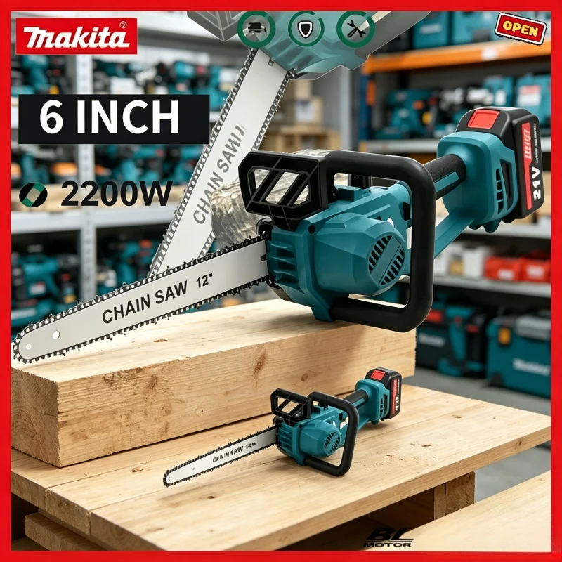 Makita 2200W Portable Power Tool, Makita Brushless Cordless Chainsaw, Rechargeable Electric Chain Saw for Garden Pruning.
Makita 2200W Portable Power Tool, Makita Brushless Cordless Chainsaw, Rechargeable Electric Chain Saw for Garden Pruning.