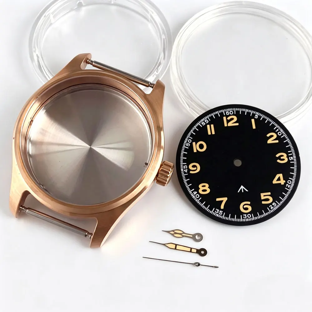 39mm Pilot Bronze Watch Case 20ATM Dial Hands Suit Sapphire Glass for VH31 NH35 NH36 ETA2824 PT5000 Movt Watch Parts
39mm Pilot Bronze Watch Case 20ATM Dial Hands Suit Sapphire Glass for VH31 NH35 NH36 ETA2824 PT5000 Movt Watch Parts