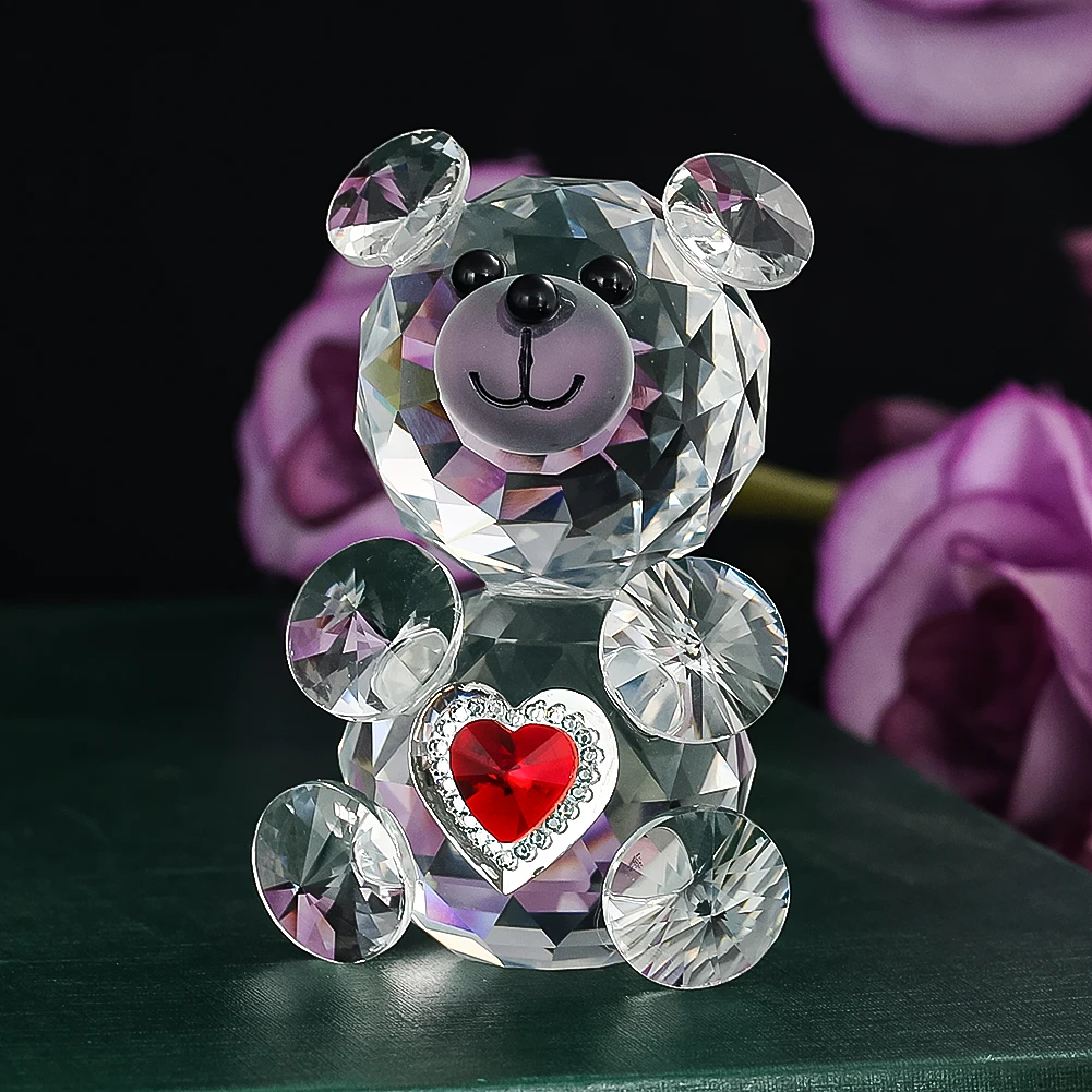 Handmade Crystal Glass Bear Tabletop Ornament Love Heart Decoration Paperweight Birthday Gift Crafts Figurines Display
Handmade Crystal Glass Bear Tabletop Ornament Love Heart Decoration Paperweight Birthday Gift Crafts Figurines Display