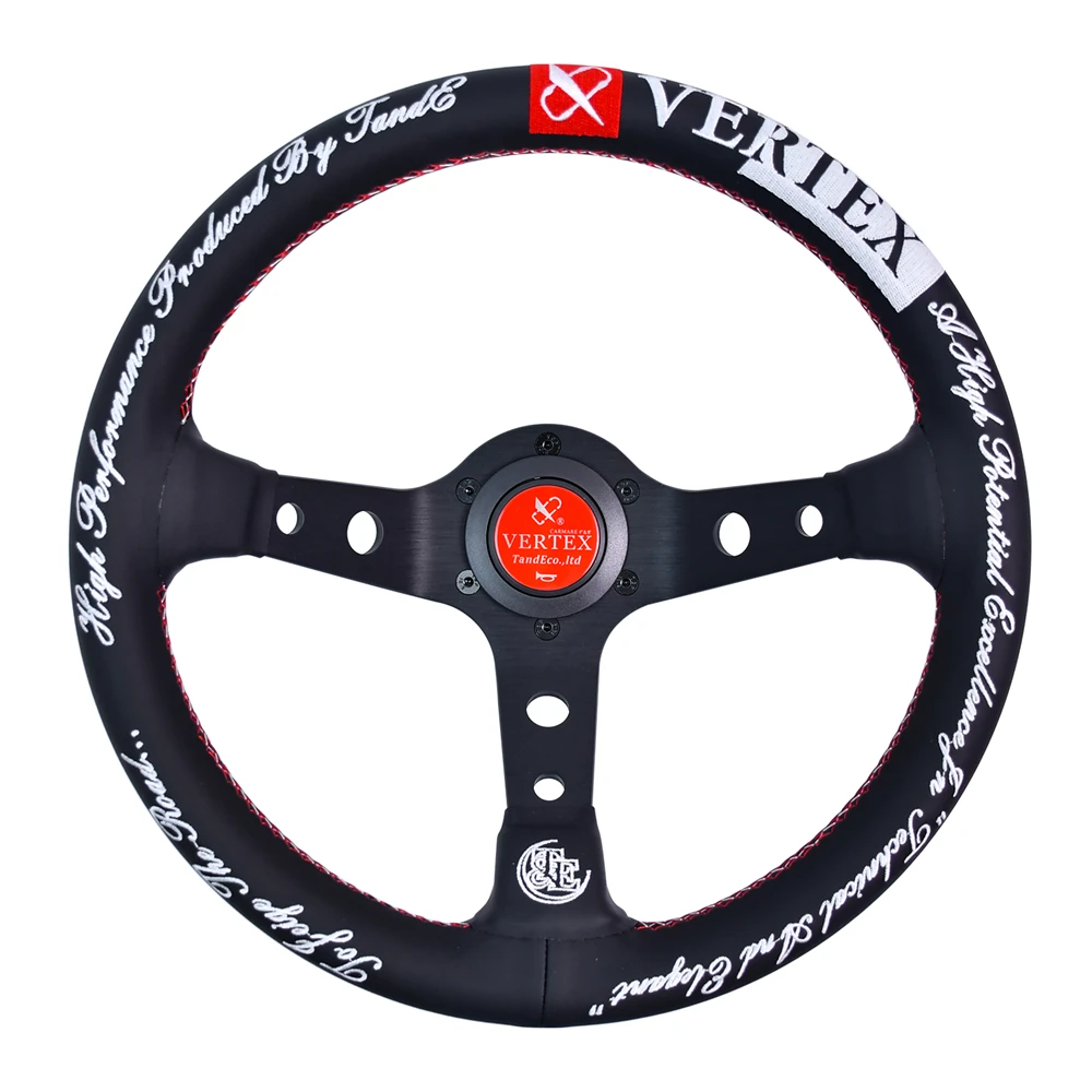 VERTEX Seize The Road JDM Classic Steering Wheel Red And White Thread Sport Racing Steering Wheel With High-level Embroidery
VERTEX Seize The Road JDM Classic Steering Wheel Red And White Thread Sport Racing Steering Wheel With High-level Embroidery