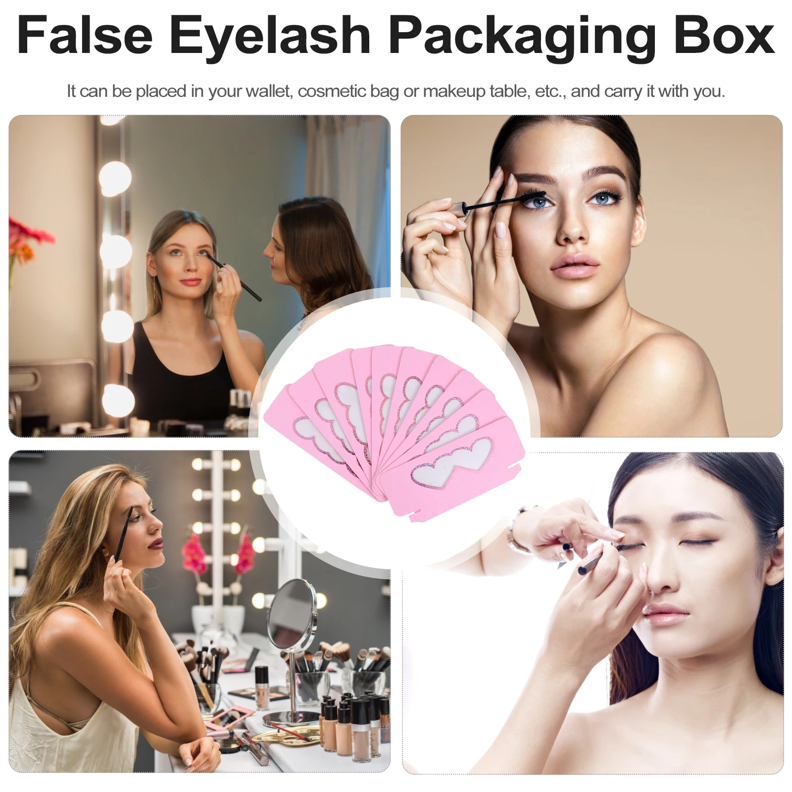 10pcs Heart Shaped Eyelash Boxes Empty Paper Storage Cases Lightweight False Lashes Travel ganizer Transparent Window for Makeup
10pcs Heart Shaped Eyelash Boxes Empty Paper Storage Cases Lightweight False Lashes Travel ganizer Transparent Window for Makeup