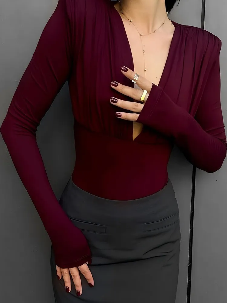 Sexy Tight Fitting Jumpsuit Women's High Waist Long Pants Thiened Spring Faionable Ele One-Piece Suit Fem
Sexy Tight Fitting Jumpsuit Women's High Waist Long Pants Thiened Spring Faionable Ele One-Piece Suit Fem