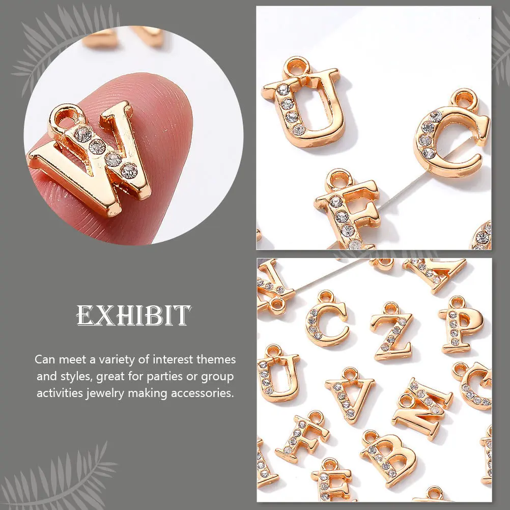 26Pcs Alphabet Pendant Decorative Letter Charms DIY Necklace Bracelet Charm Pendant Delicate English Jewelry Necklace Accessory
26Pcs Alphabet Pendant Decorative Letter Charms DIY Necklace Bracelet Charm Pendant Delicate English Jewelry Necklace Accessory