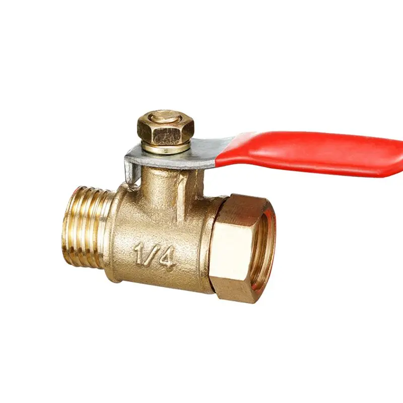 ABUI-10Pcs Brass Small Ball Valve Connector Joint Copper Pipe Fitting Coupler Adapter 1/4 Inch
ABUI-10Pcs Brass Small Ball Valve Connector Joint Copper Pipe Fitting Coupler Adapter 1/4 Inch
