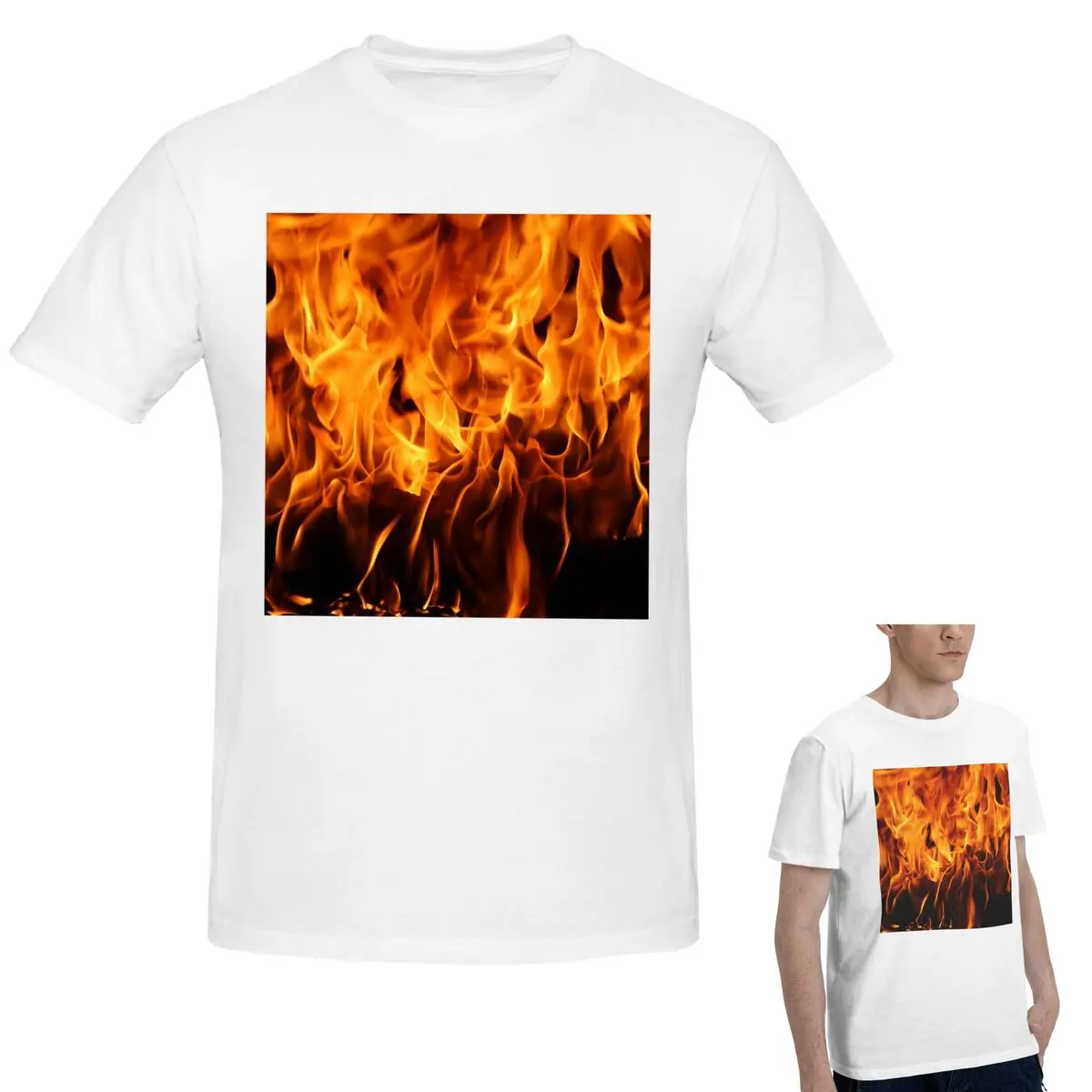 100% Cotton Burning Fire With Sparks T-Shirt Men's Fashion Oversized T Shirt Men Crew Neck Summer Shirts Tops S-6XL
100% Cotton Burning Fire With Sparks T-Shirt Men's Fashion Oversized T Shirt Men Crew Neck Summer Shirts Tops S-6XL