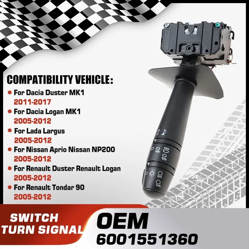 Комбинированный рулевой переключатель указателя поворота для Dacia Duster Dacia Logan Lada Largus Nissan Aprio Nissan NP200 Renault Duster
Комбинированный рулевой переключатель указателя поворота для Dacia Duster Dacia Logan Lada Largus Nissan Aprio Nissan NP200 Renault Duster