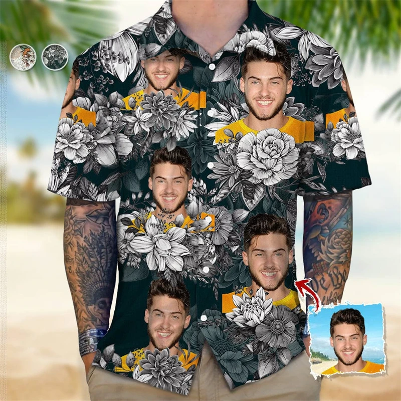 Funny Custom Face Beach Shirts For Men Women Personality Diy Photo Casual Tropical Hawaiian Party Shirt Men Vacation Aloho Shirt
Funny Custom Face Beach Shirts For Men Women Personality Diy Photo Casual Tropical Hawaiian Party Shirt Men Vacation Aloho Shirt
