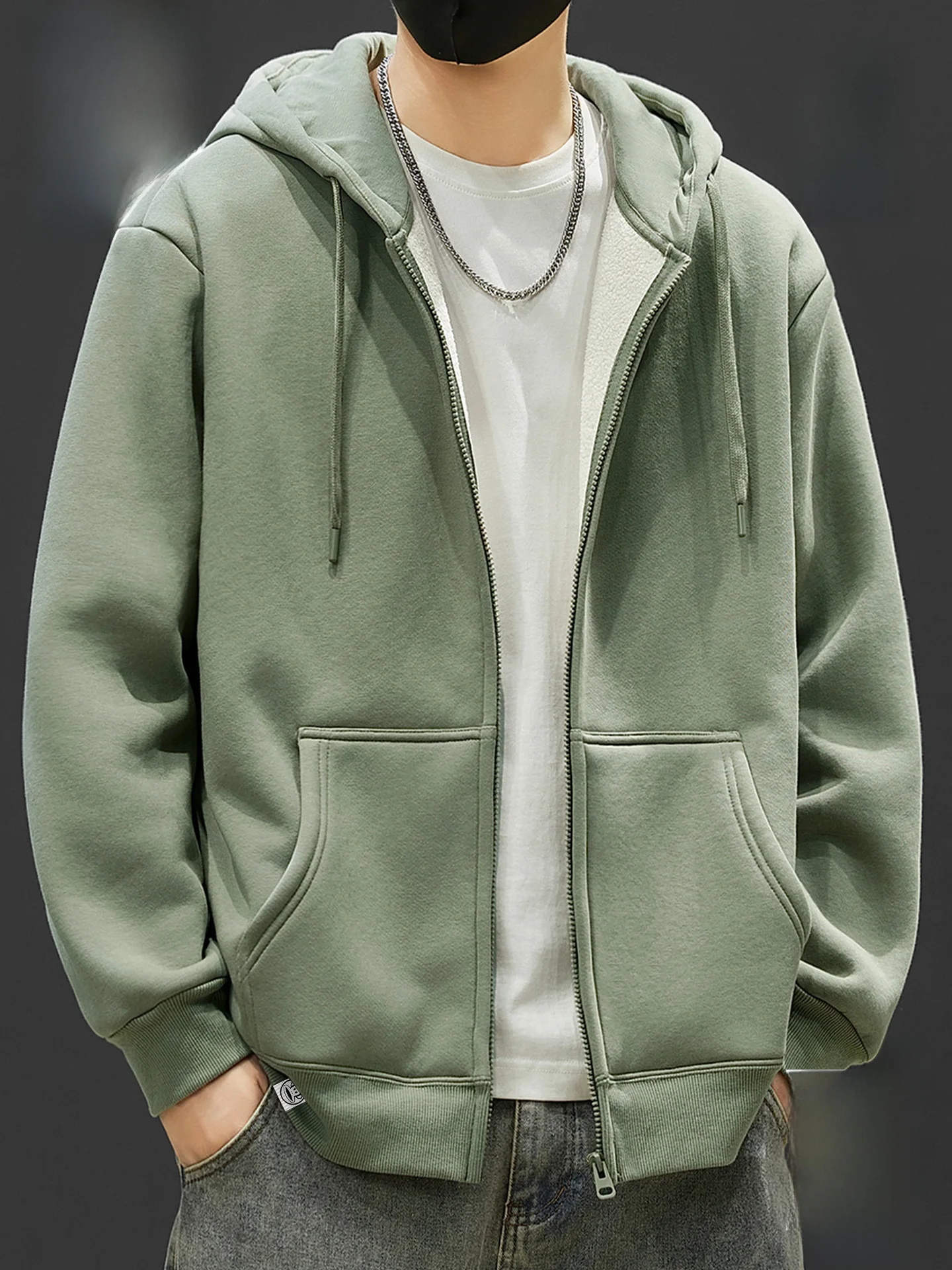 Heavyweight Fce Lined Hooded Jaet Men's American Sle Lamb Velvet Open Cardigan Sweatirt Casual Wear
Heavyweight Fce Lined Hooded Jaet Men's American Sle Lamb Velvet Open Cardigan Sweatirt Casual Wear