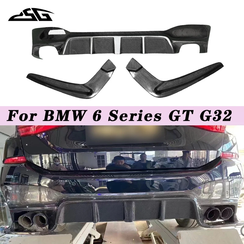 Carbon Fiber Rear Bumper With Light Lip Diffuser Spoiler Splitter Side Apron Guard For BMW 6 Series GT G32 630 640 6GT Body Kit
Carbon Fiber Rear Bumper With Light Lip Diffuser Spoiler Splitter Side Apron Guard For BMW 6 Series GT G32 630 640 6GT Body Kit