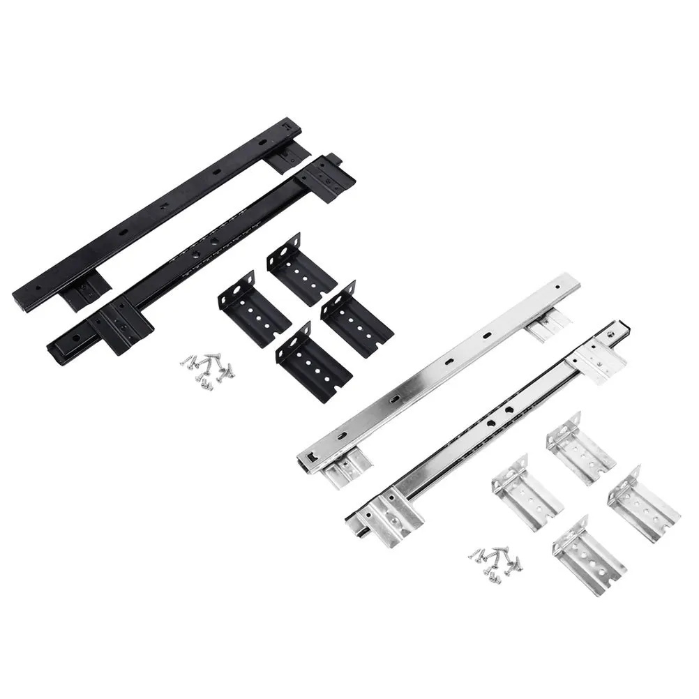 2 set Keyboard Slide Rails Adjustable Under Desk Computer Track Full Extension Ball Bearing Drawer Slides For Smooth Silent
2 set Keyboard Slide Rails Adjustable Under Desk Computer Track Full Extension Ball Bearing Drawer Slides For Smooth Silent