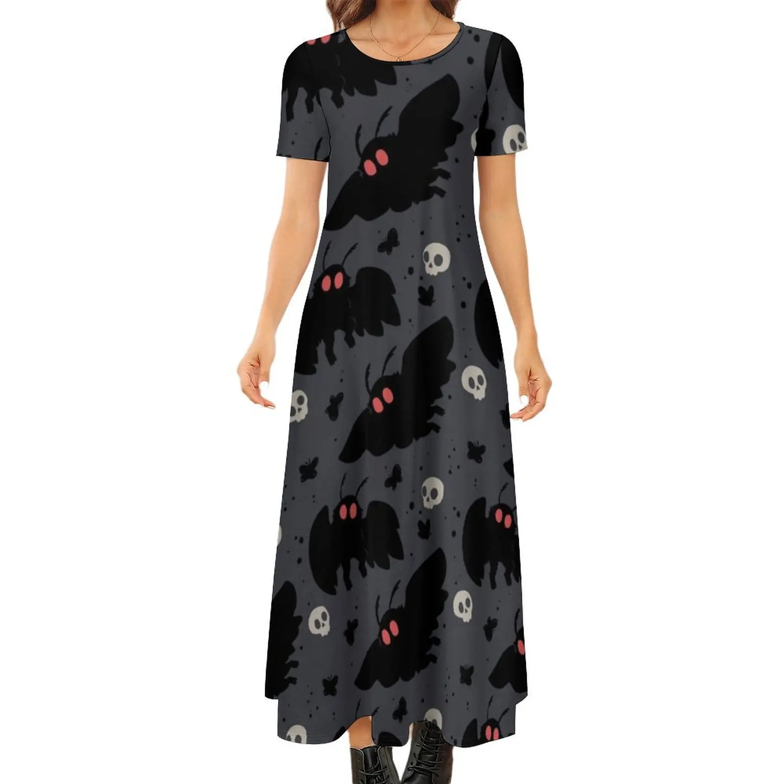 Mothman - Night Grey Round Neck Short Sleeve Dress dresses for woman summer dress woman 2024 summer dress women 2024
Mothman - Night Grey Round Neck Short Sleeve Dress dresses for woman summer dress woman 2024 summer dress women 2024