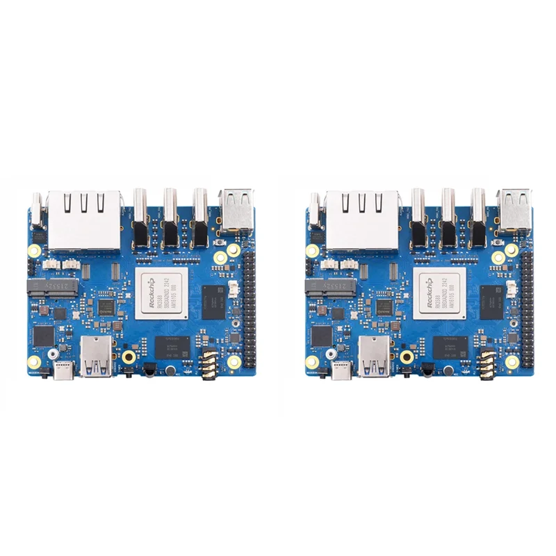 ABSQ-2X For Orange Pi 5 Plus 8GB RAM Single Board Computer RK3588 PCIE Module External Wifi6 Pi5 Plus Demo Development Board
