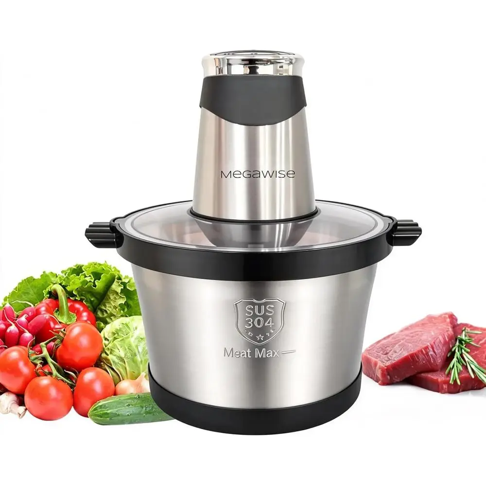 Electric ood Prr, 1000W Meat Grinder & Vegetable Chopper with 6L 304# StainlSteel Bowl, Dual-Speed ood Chopper or Meat, Vegetabl
Electric ood Prr, 1000W Meat Grinder & Vegetable Chopper with 6L 304# StainlSteel Bowl, Dual-Speed ood Chopper or Meat, Vegetabl