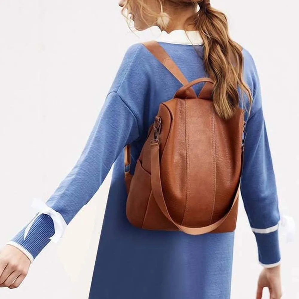 Elegant Soft PU Backpack Korean Style Solid Color Large Capacity School Bag Crossbody Pouch Multi Pocket
Elegant Soft PU Backpack Korean Style Solid Color Large Capacity School Bag Crossbody Pouch Multi Pocket