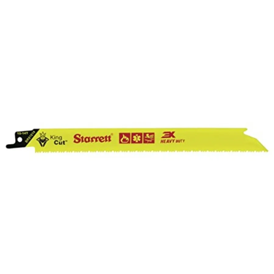 Bi-Meta King Cut Fire Rescue and Demoition Reciprocating Saw Bade - ength 3/4" Width 0.0" Thickness Straight Blade 10-14 TPI -
Bi-Meta King Cut Fire Rescue and Demoition Reciprocating Saw Bade - ength 3/4" Width 0.0" Thickness Straight Blade 10-14 TPI -