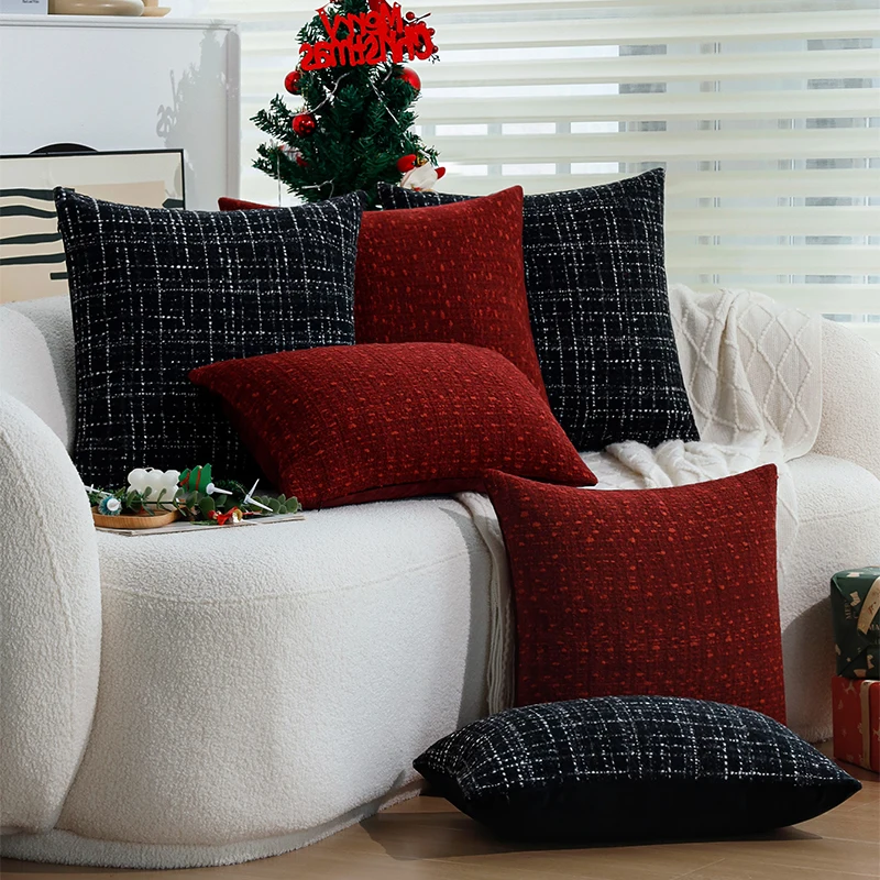 Christmas Cushion Cover Christmas Supplies Home Decoration Soft 30x50cm Pillow Cover 45x45cm Retro Black/red for Indoor Sofa
Christmas Cushion Cover Christmas Supplies Home Decoration Soft 30x50cm Pillow Cover 45x45cm Retro Black/red for Indoor Sofa
