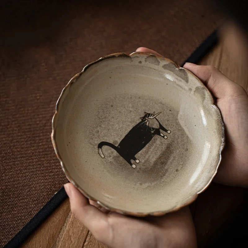 Hand Painted Cat Ceramic Opening Teapot Base Ceramic Trivets Saucer For Teapot Kung Fu Tea Ceremony Chinese Wave Round Base
Hand Painted Cat Ceramic Opening Teapot Base Ceramic Trivets Saucer For Teapot Kung Fu Tea Ceremony Chinese Wave Round Base