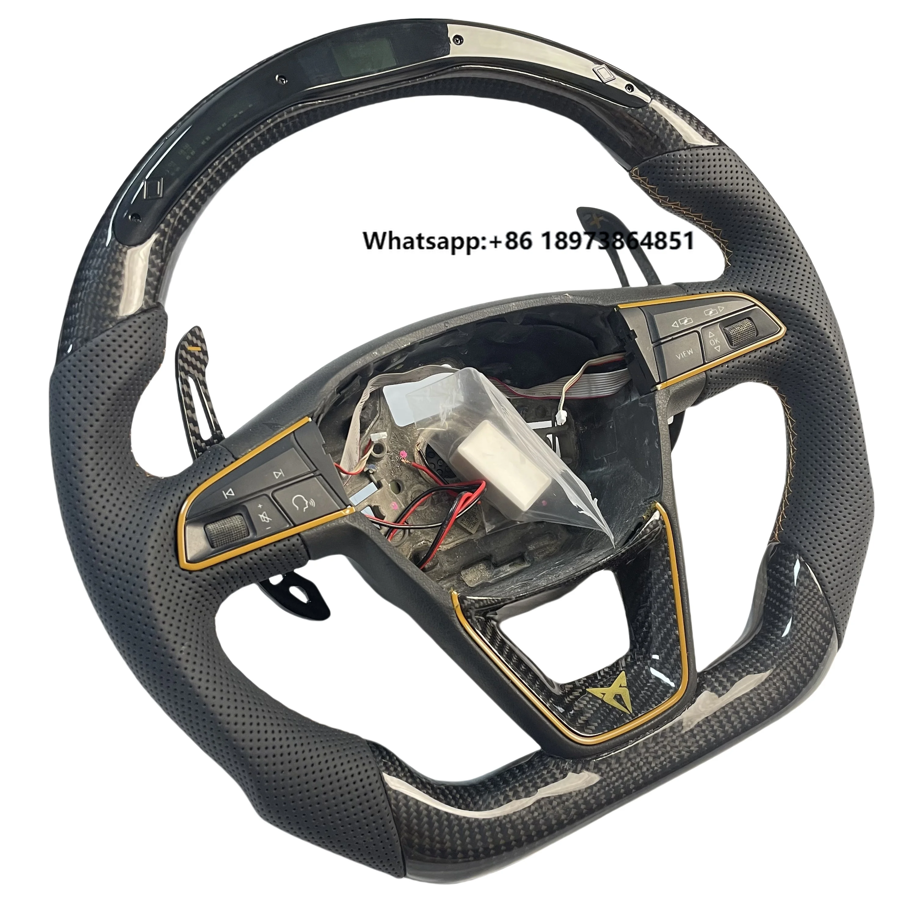 DIY Splice Carbon Fiber Steering Wheel Cover for Golf GTI Tiguan Citro-Seat CC Steering Wheel Shift Paddles
DIY Splice Carbon Fiber Steering Wheel Cover for Golf GTI Tiguan Citro-Seat CC Steering Wheel Shift Paddles