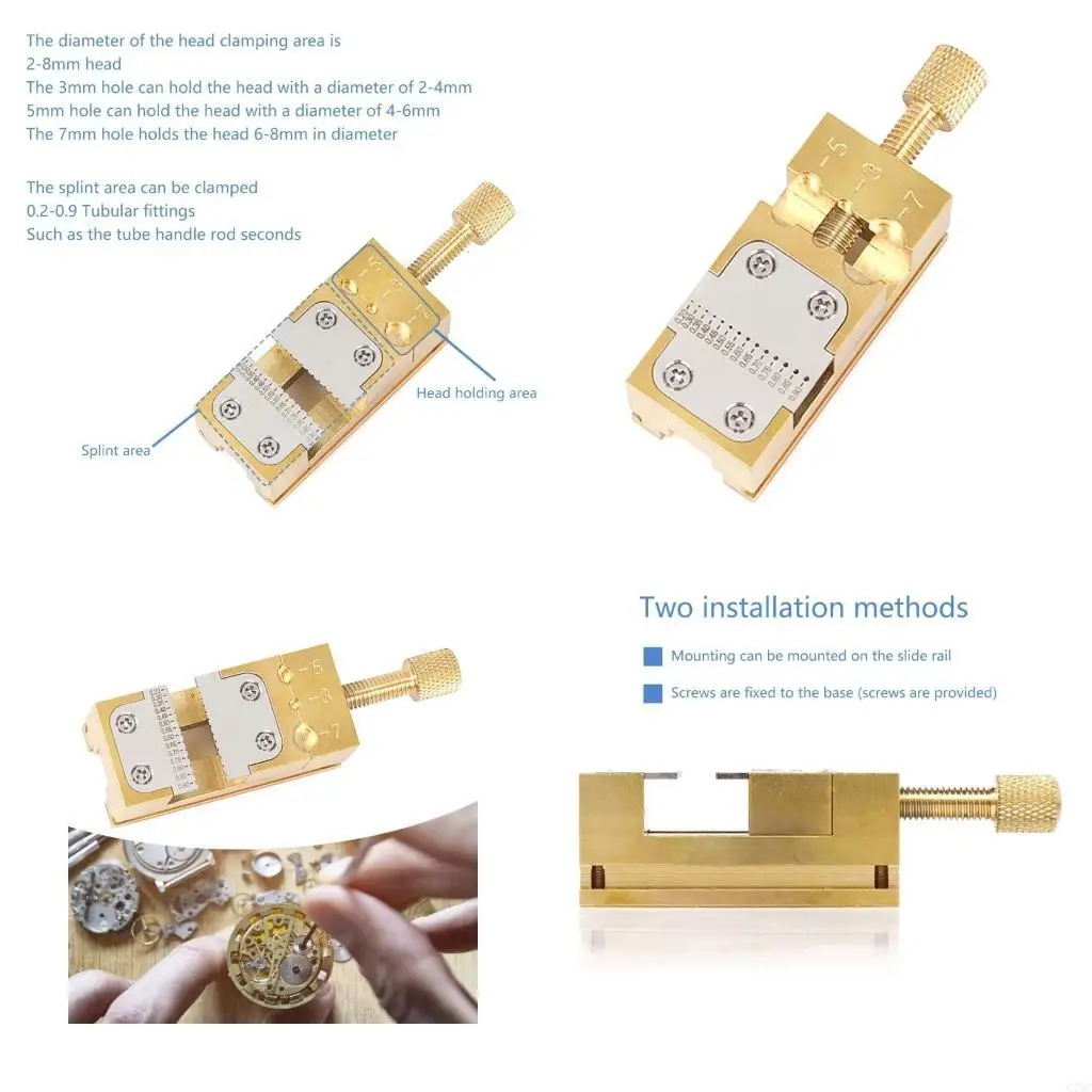 Practical Copper Watch Repairing Tool Wheel Vice Clamp for Watch Maintenance
Practical Copper Watch Repairing Tool Wheel Vice Clamp for Watch Maintenance