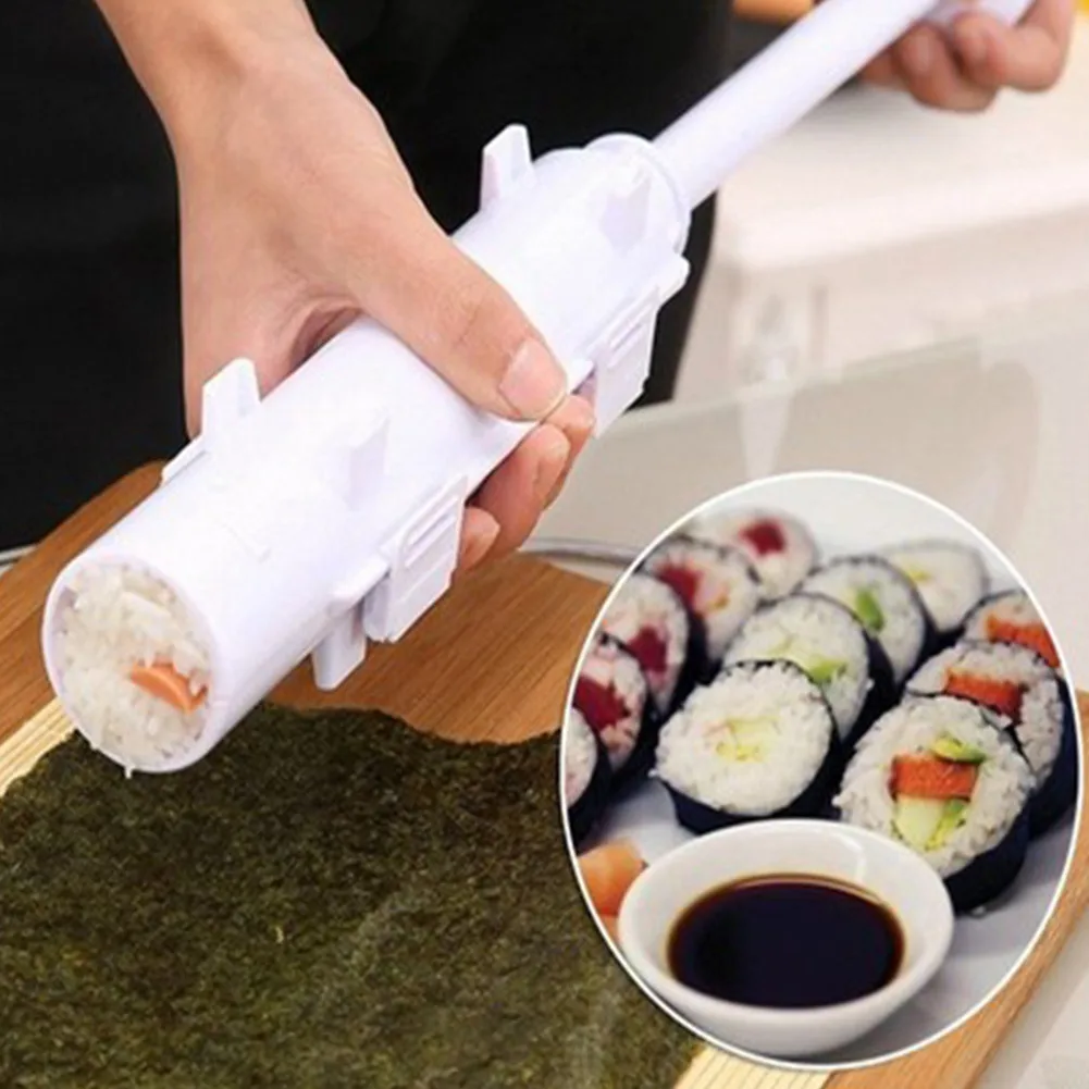 DIY Sushi Maker Roller Rice Mold Sushi Making Machine Vegetable Meat Rolling Device Onigiri Mold Sushi Tools Kitchen Accessories
DIY Sushi Maker Roller Rice Mold Sushi Making Machine Vegetable Meat Rolling Device Onigiri Mold Sushi Tools Kitchen Accessories