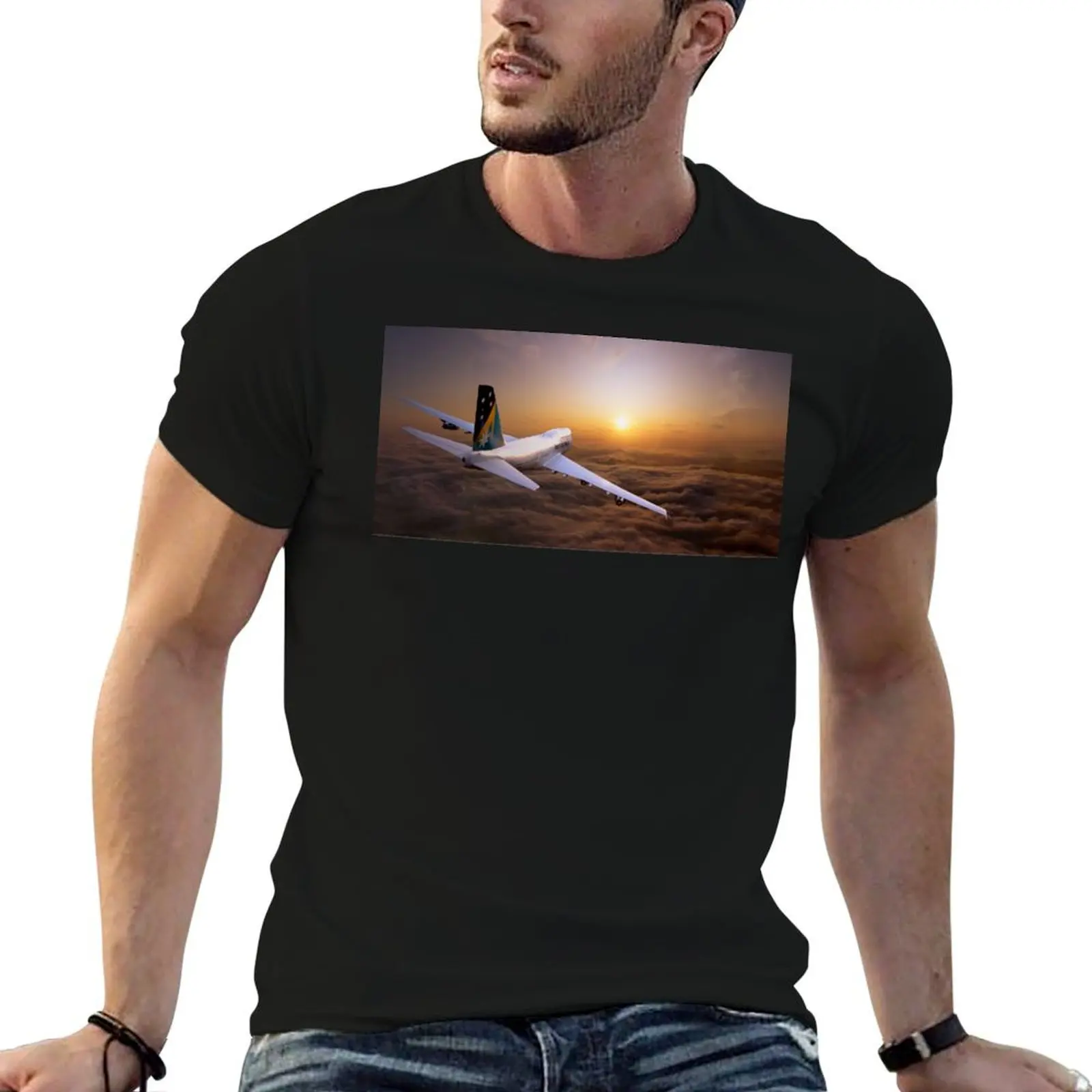Ansett 747-300 T-Shirt blue lock customs design your own blacks sweat shirts, men
Ansett 747-300 T-Shirt blue lock customs design your own blacks sweat shirts, men