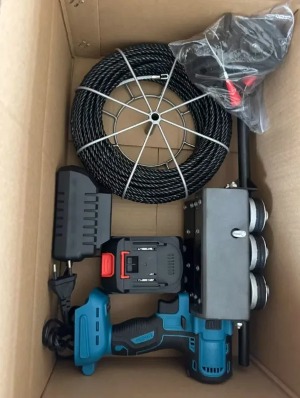 Automatic Electric Wire Threader, Fish Tape Cable Pulling Machine with Lithium Battery, Universal Puller for Electrician Tool
Automatic Electric Wire Threader, Fish Tape Cable Pulling Machine with Lithium Battery, Universal Puller for Electrician Tool