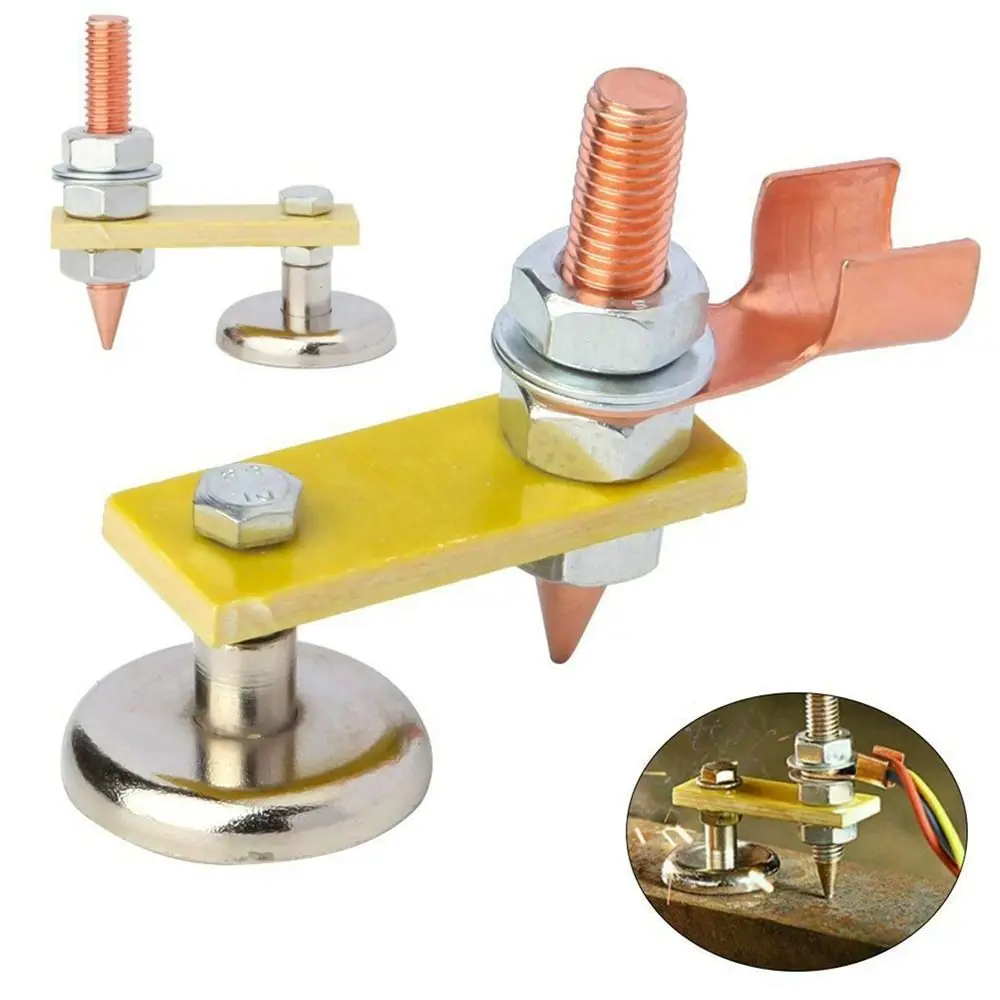 With Tail Strong Suction Stability Metal Plate Welding Welding Magnet Head Welding Support Power Tool Parts Ground Clamp Holder
With Tail Strong Suction Stability Metal Plate Welding Welding Magnet Head Welding Support Power Tool Parts Ground Clamp Holder