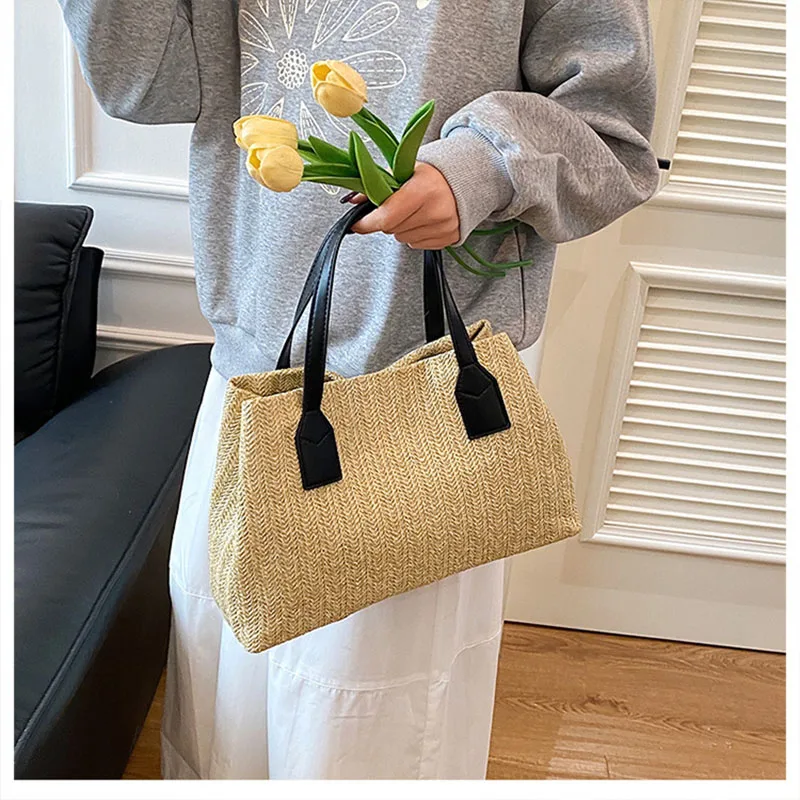 Summer Straw Beach Handbag Fashion Women's Large Capacity Tote Bag 2025 New Spring Summer Bags
Summer Straw Beach Handbag Fashion Women's Large Capacity Tote Bag 2025 New Spring Summer Bags