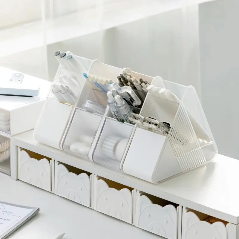 Slanted Pen Holder Multi Compartments Clear Slots Perfect For Home Office School Study Desk Use
Slanted Pen Holder Multi Compartments Clear Slots Perfect For Home Office School Study Desk Use