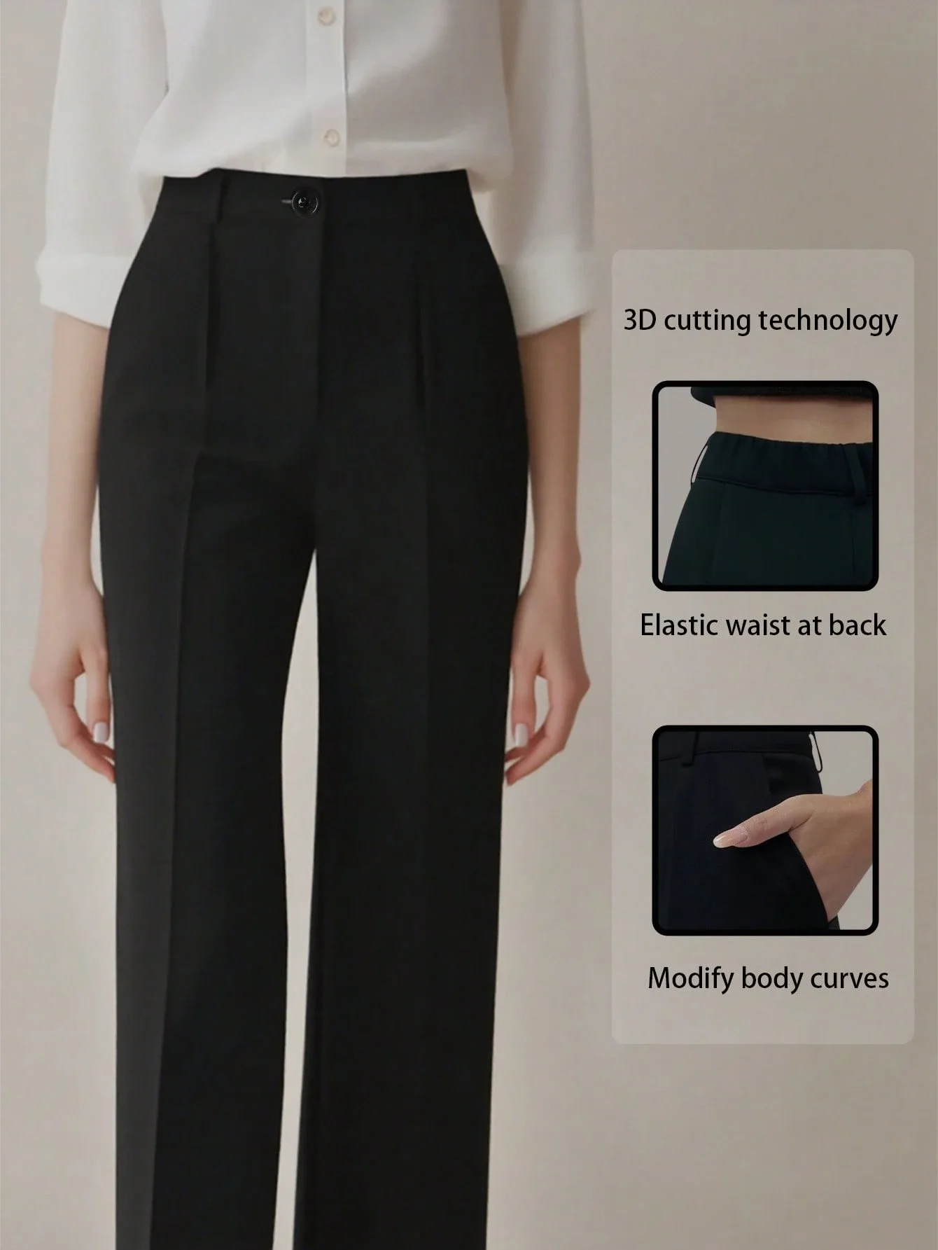 Women's High Waist Pleated Loose Fit Trousers For Work And Casual Spring Summer Black
Women's High Waist Pleated Loose Fit Trousers For Work And Casual Spring Summer Black