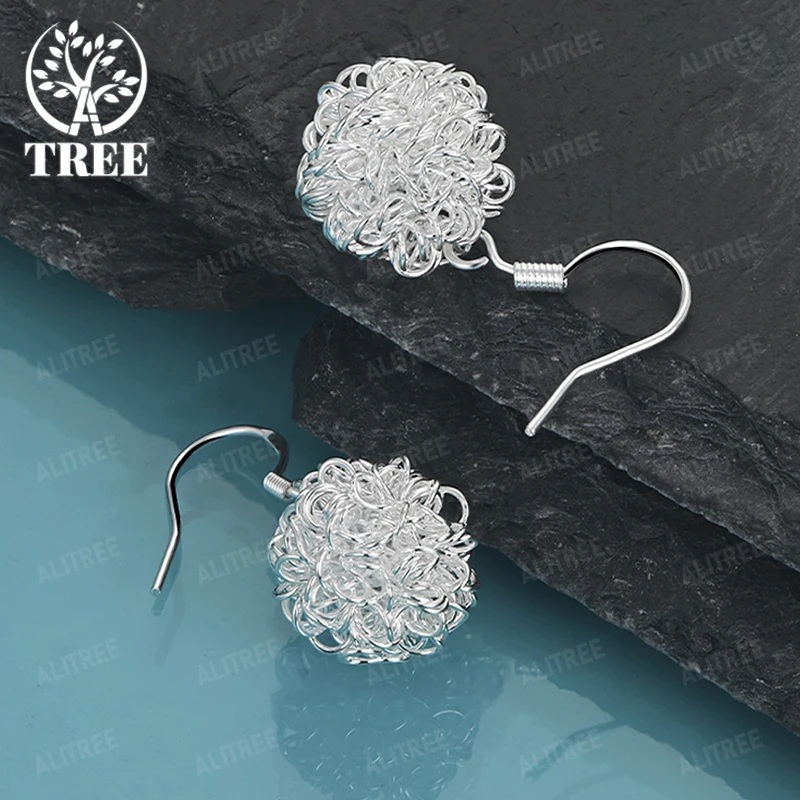 Fashion 925 Sterling Silver Wool Ball Drop Earring Women Party Wedding Accessories Birthday Gift Trendy Popular Jewelry
Fashion 925 Sterling Silver Wool Ball Drop Earring Women Party Wedding Accessories Birthday Gift Trendy Popular Jewelry