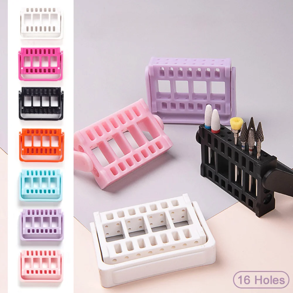Nail Drill Bits Holder Stand Display 16 Holes Nail Grinding Tool Showing Adjustable Organizer Container Manicure Drill Accessory
Nail Drill Bits Holder Stand Display 16 Holes Nail Grinding Tool Showing Adjustable Organizer Container Manicure Drill Accessory