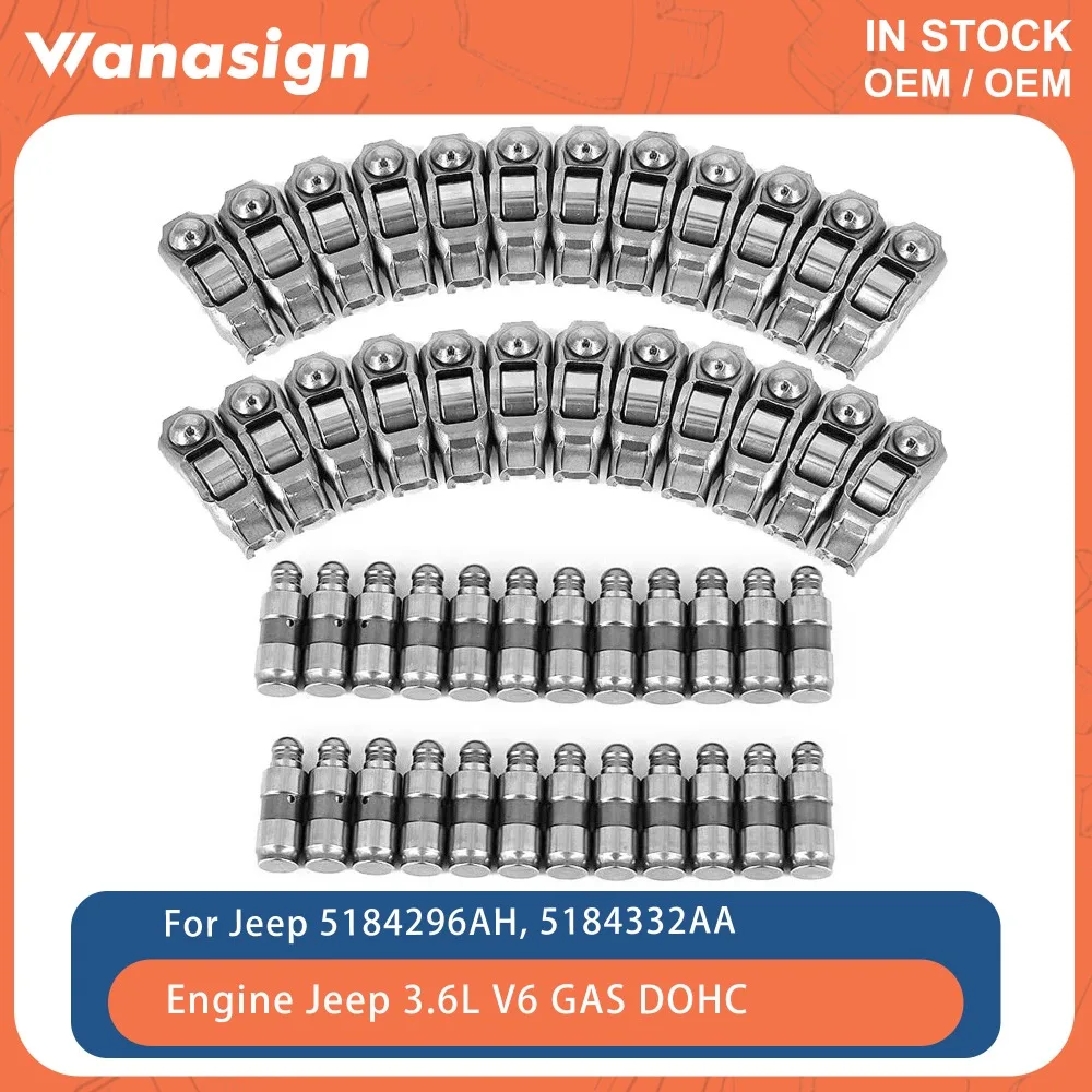 Engine Rocker Arms Lifters Valve Kit Fit 3.6 L For Chrysler Dodge Jeep Wrangler 300 1500 3.6L V6 GAS DOHC 2011-2016 5184296AH
Engine Rocker Arms Lifters Valve Kit Fit 3.6 L For Chrysler Dodge Jeep Wrangler 300 1500 3.6L V6 GAS DOHC 2011-2016 5184296AH