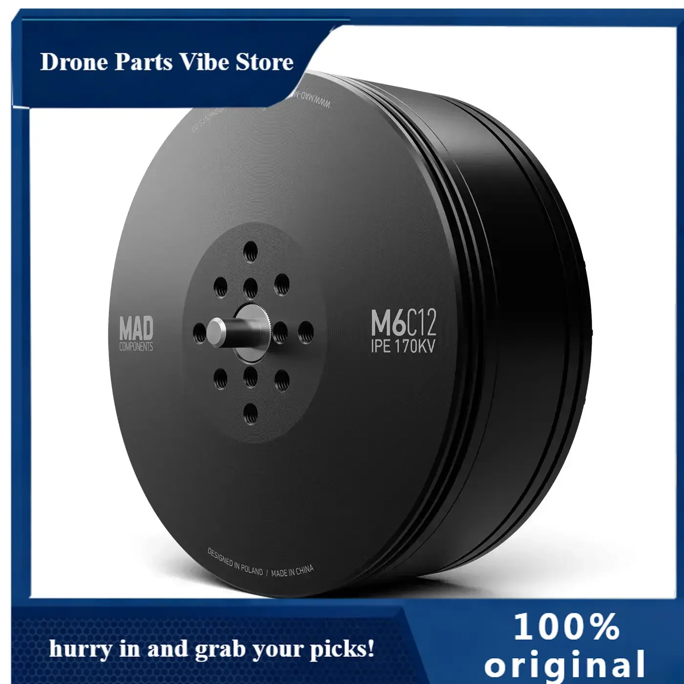 Бесщеточный двигатель APM6C12 IPE V3 для мультироторных гексакоптеров и октоптеров с длительным временем полета
Бесщеточный двигатель APM6C12 IPE V3 для мультироторных гексакоптеров и октоптеров с длительным временем полета