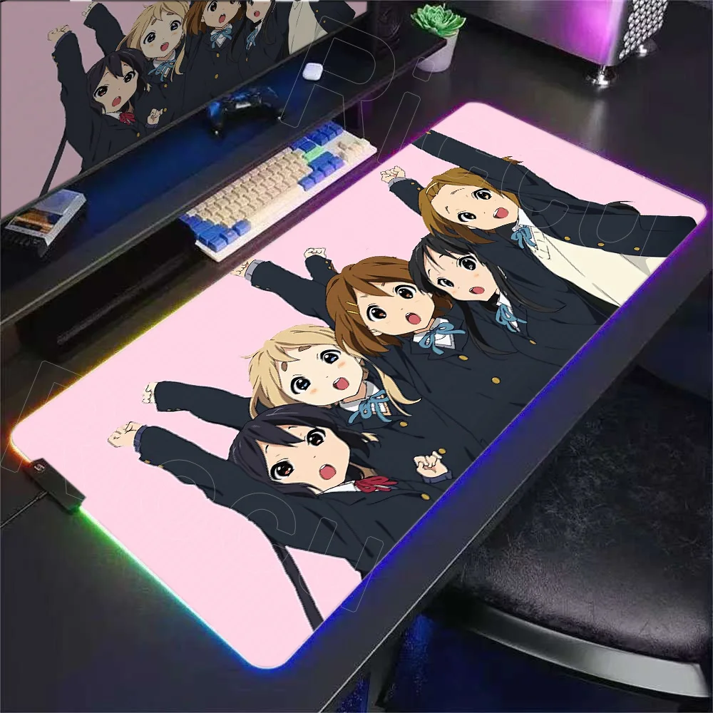 RGB Anime Girls Desk Mat Kawaii Music K-ON Mouse Pad Taro Sakamoto Days XXL Mousepads Large Gaming Non-slip Office Keyboard Mats
RGB Anime Girls Desk Mat Kawaii Music K-ON Mouse Pad Taro Sakamoto Days XXL Mousepads Large Gaming Non-slip Office Keyboard Mats
