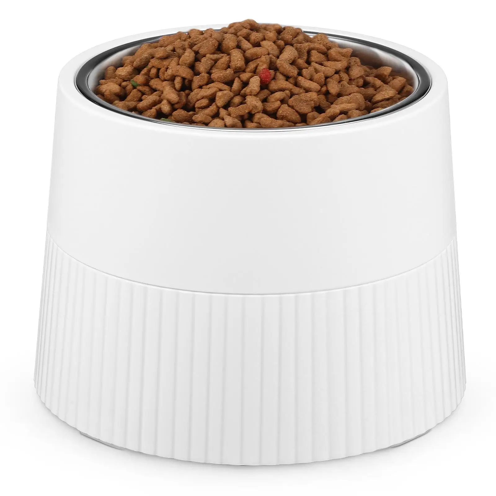 Stainless Steel Raised Dog Bowl White Tall Puppy Bowls Removable Bottom Elevated Feeding Stand Stable Small Size Indoor Water
Stainless Steel Raised Dog Bowl White Tall Puppy Bowls Removable Bottom Elevated Feeding Stand Stable Small Size Indoor Water