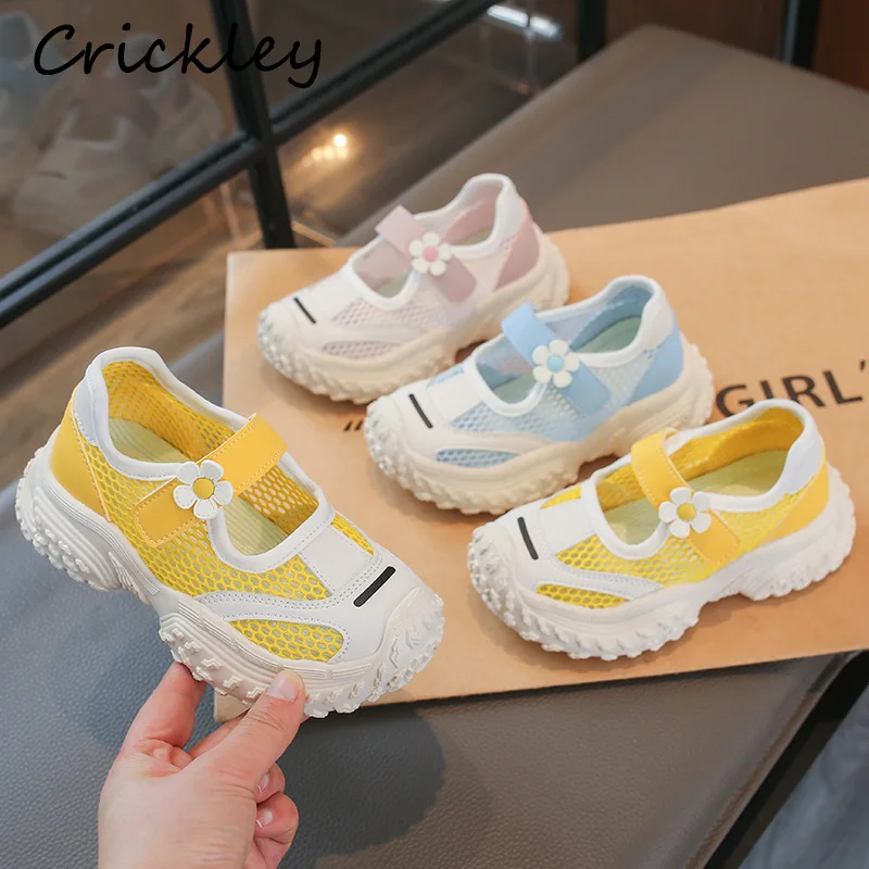 Flowers Mesh Girls Sneakers Spring Summer Breathable Children Sports Sandals Hook Loop Soft Sole Casual Shoes For Kids
Flowers Mesh Girls Sneakers Spring Summer Breathable Children Sports Sandals Hook Loop Soft Sole Casual Shoes For Kids