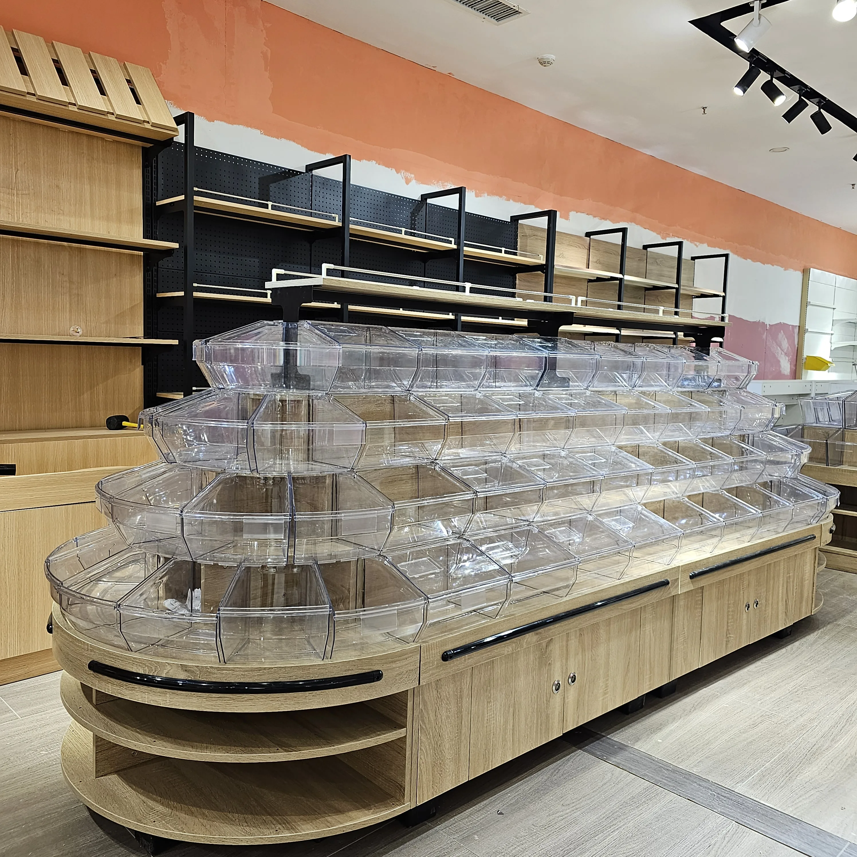 Supermarket Convenience Store Snacks Bulk Cabinet Dried Fruit Grains Shelf Candy Box Zhongdao Cabinet
Supermarket Convenience Store Snacks Bulk Cabinet Dried Fruit Grains Shelf Candy Box Zhongdao Cabinet