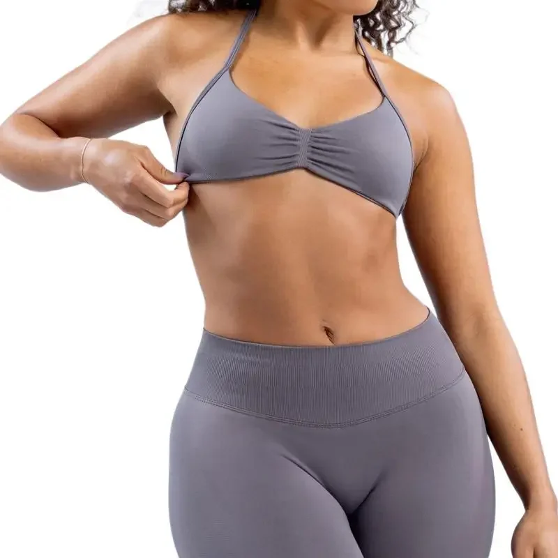 Seamless High Elastic Nylon Yoga Neck Bra Fitness Sports Bra Beautiful Back Sports Underwear Women
Seamless High Elastic Nylon Yoga Neck Bra Fitness Sports Bra Beautiful Back Sports Underwear Women