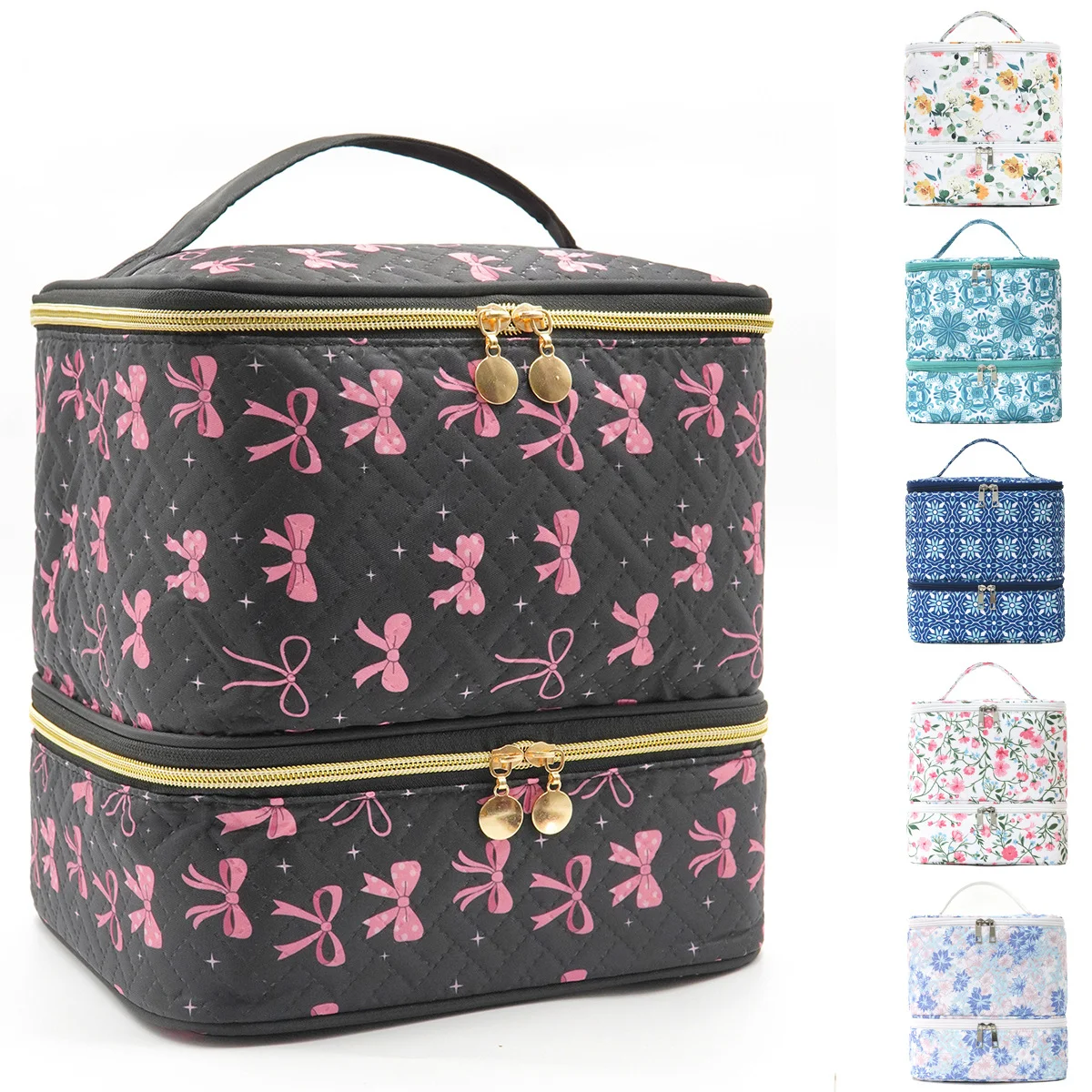 XST Large Capacity Makeup Storage Bag New Double-Layer Quilted Printed Makeup Bag Manicure Set Detachable Nail Art Bag Storage I
XST Large Capacity Makeup Storage Bag New Double-Layer Quilted Printed Makeup Bag Manicure Set Detachable Nail Art Bag Storage I