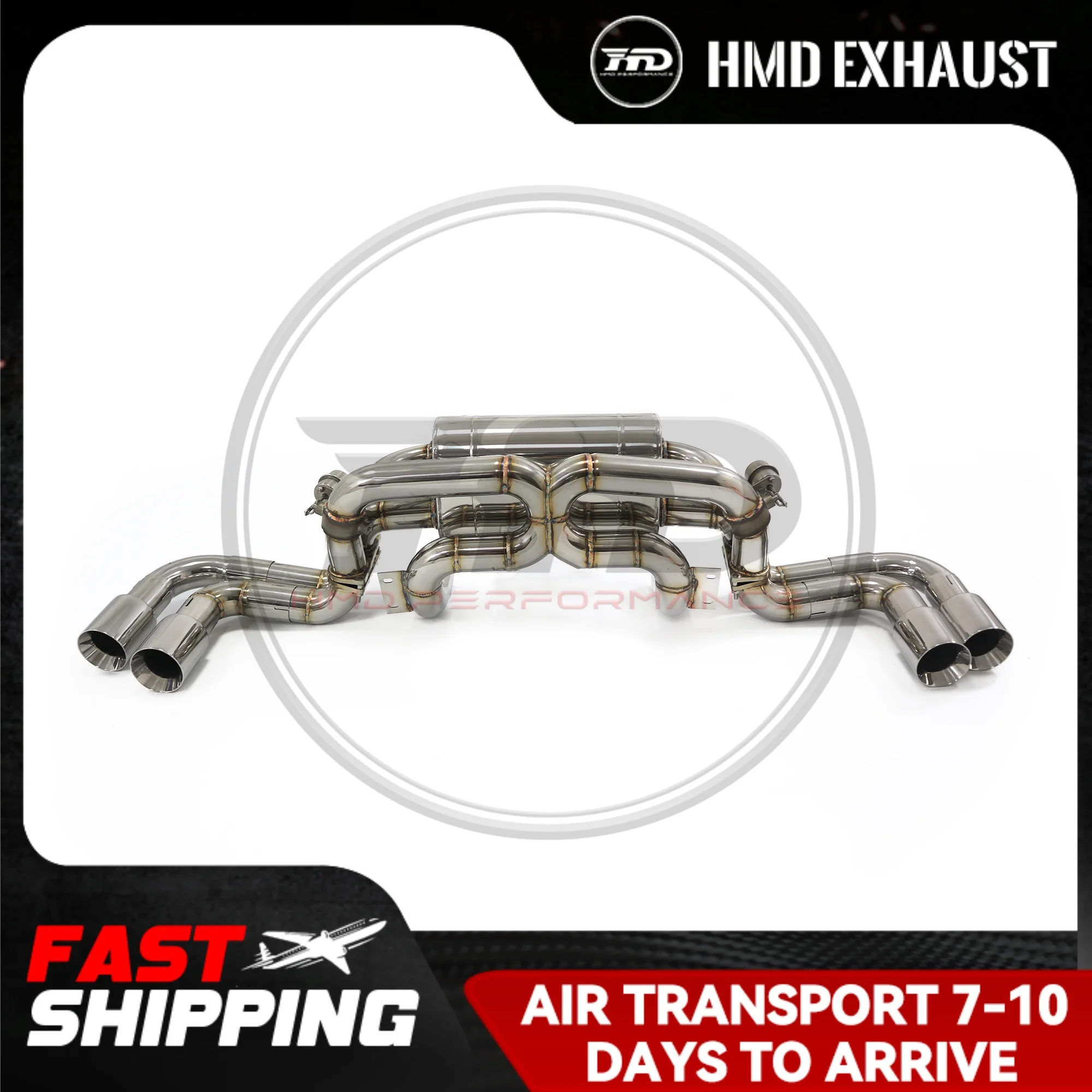 Stainless Steel Performance Catback for Ferrari F360 Muffler With Valve HMD Exhaust System
Stainless Steel Performance Catback for Ferrari F360 Muffler With Valve HMD Exhaust System