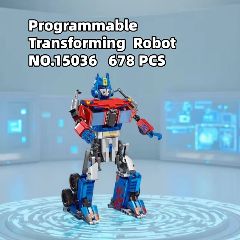 678pcs Remote Control Programmed Electric Robot NO.15036 Model Building Blocks Bricks STEAM Assmbly Transformable Toys Gift Boy
678pcs Remote Control Programmed Electric Robot NO.15036 Model Building Blocks Bricks STEAM Assmbly Transformable Toys Gift Boy